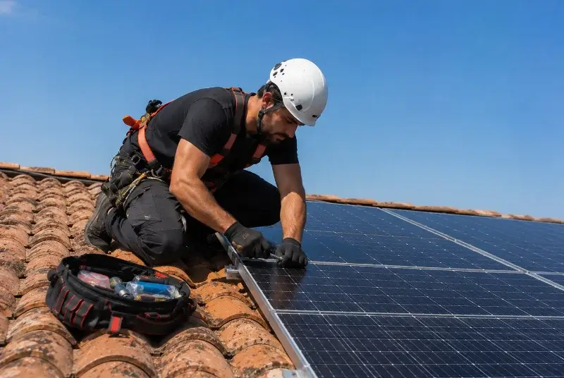 Maintenance et monitoring de panneaux solaires à la Ferrière-en-Parthenay
