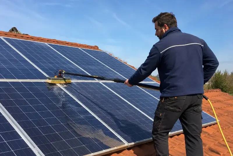 Nettoyage et entretien de panneaux solaires à la Ferrière-en-Parthenay