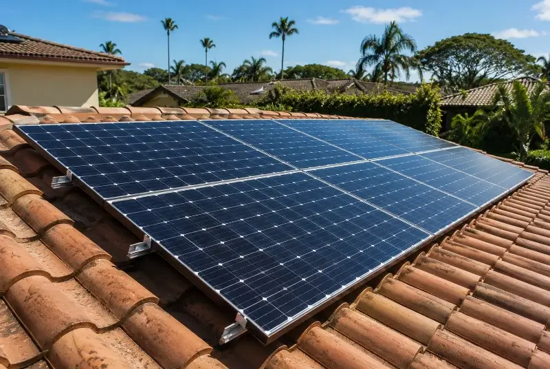 Installation de panneaux solaires à la Ferrière-en-Parthenay